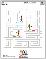 anaokulları için Labirent Bulmaca